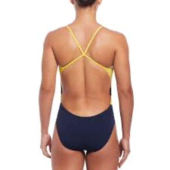 Nike HydraStrong Colorblock Racerback One Piece Swimsuit - Picture 2 of 8